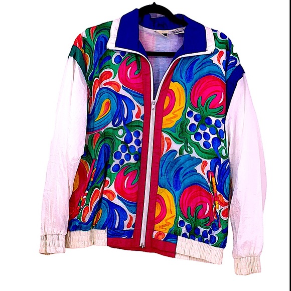 Vintage colorful windbreaker size small